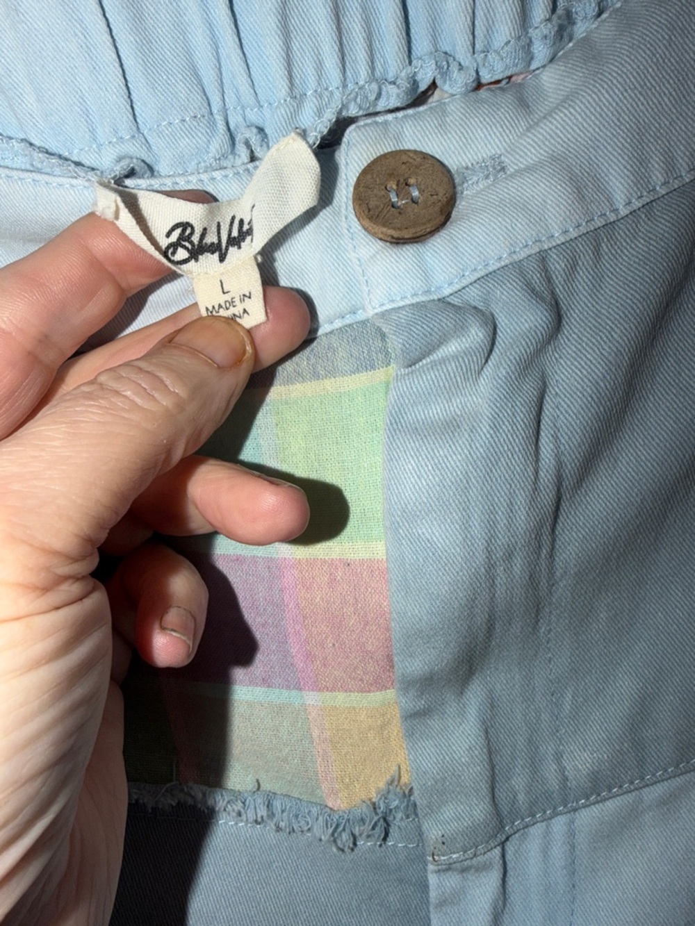 Pastel Patchwork Wide-Leg Pants - Picture 5 of 5